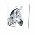 Begin Home Decor 12 x 12 in. Watercolor Zebra-Print on Canvas 2080-1212-AN411